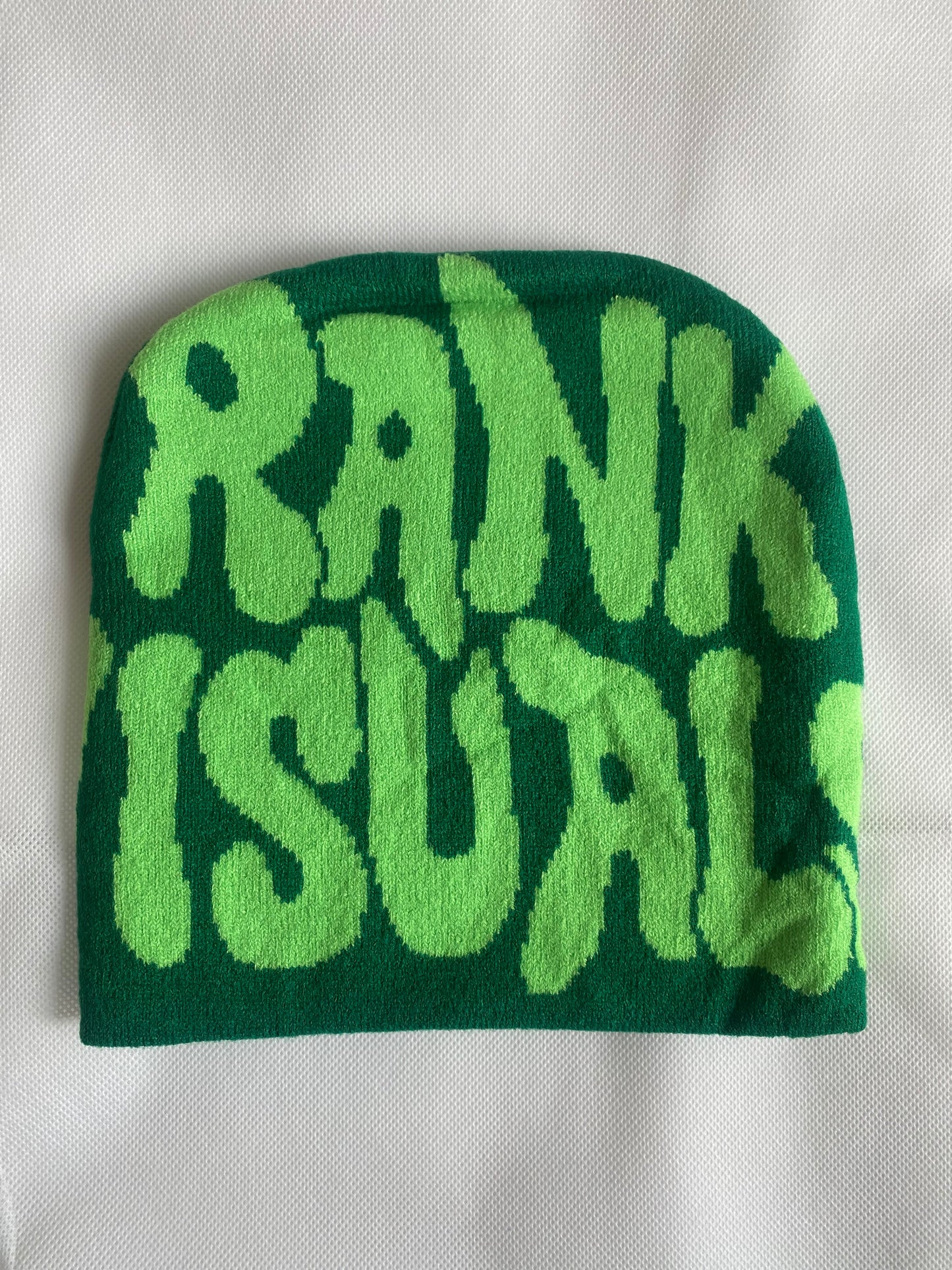Green/Green Skully Beanie